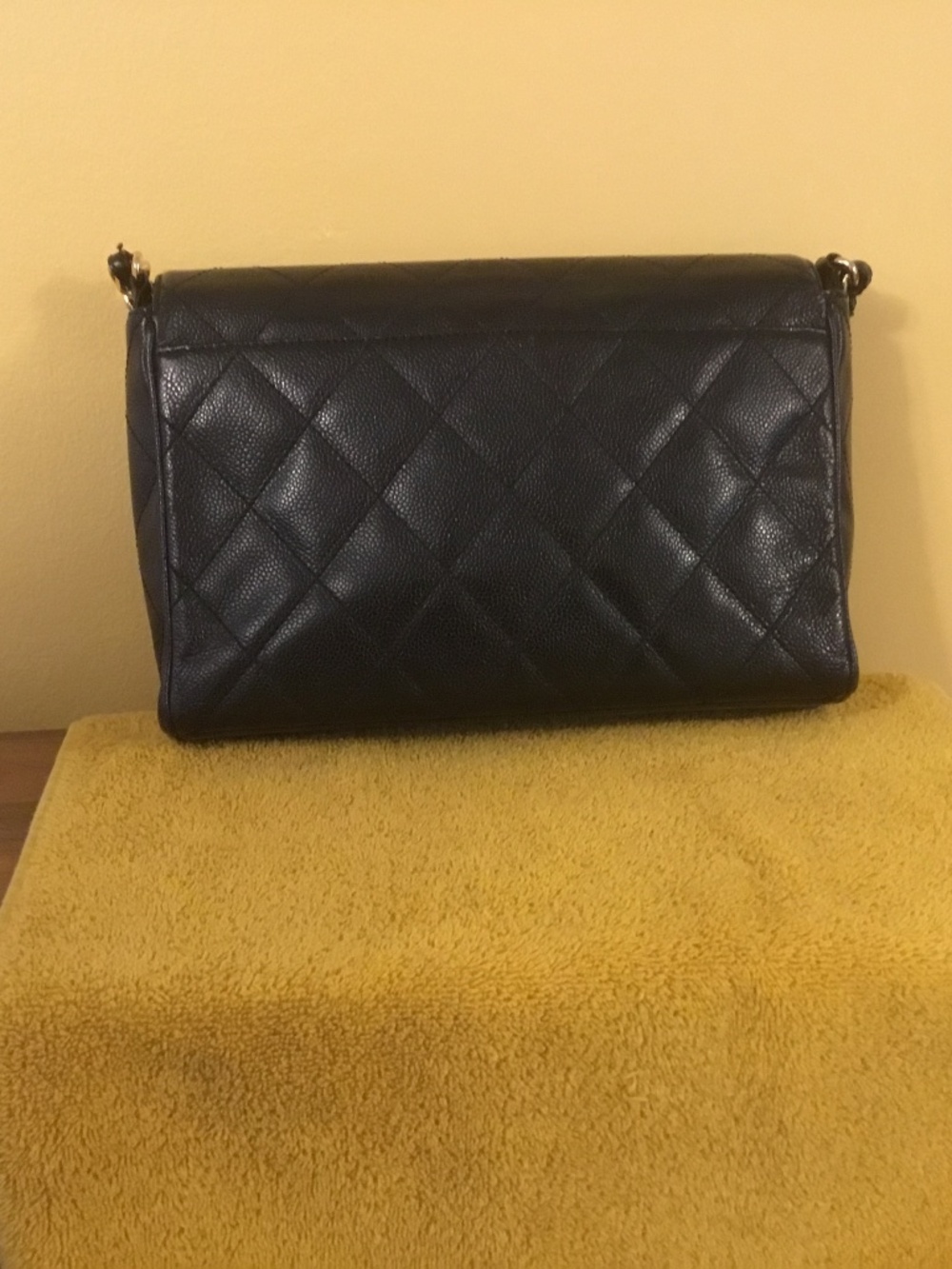 Chanel Black Bag with Gold Chain with Chanel Box - Picture 2 of 16